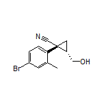 (1R,2S)-1-(4-Bromo-2-methylphenyl)-2-(hydroxymethyl)cyclopropanecarbonitrile