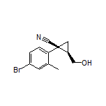 (1S,2R)-1-(4-Bromo-2-methylphenyl)-2-(hydroxymethyl)cyclopropanecarbonitrile