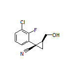 (1R,2S)-1-(3-Chloro-2-fluorophenyl)-2-(hydroxymethyl)cyclopropanecarbonitrile