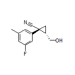 (1R,2S)-1-(3-Fluoro-5-methylphenyl)-2-(hydroxymethyl)cyclopropanecarbonitrile