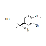 (1R,2S)-1-(3-Bromo-4-methoxyphenyl)-2-(hydroxymethyl)cyclopropanecarbonitrile