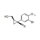 (1S,2R)-1-(3-Bromo-4-methoxyphenyl)-2-(hydroxymethyl)cyclopropanecarbonitrile