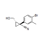 (1R,2S)-1-(4-Bromo-3-methylphenyl)-2-(hydroxymethyl)cyclopropanecarbonitrile