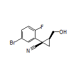 (1R,2S)-1-(5-Bromo-2-fluorophenyl)-2-(hydroxymethyl)cyclopropanecarbonitrile