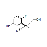 (1S,2R)-1-(5-Bromo-2-fluorophenyl)-2-(hydroxymethyl)cyclopropanecarbonitrile