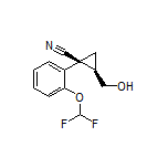 (1S,2R)-1-[2-(Difluoromethoxy)phenyl]-2-(hydroxymethyl)cyclopropanecarbonitrile