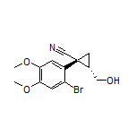 (1R,2S)-1-(2-Bromo-4,5-dimethoxyphenyl)-2-(hydroxymethyl)cyclopropanecarbonitrile