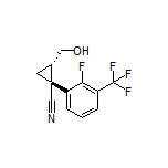 (1R,2S)-1-[2-Fluoro-3-(trifluoromethyl)phenyl]-2-(hydroxymethyl)cyclopropanecarbonitrile