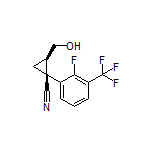 (1S,2R)-1-[2-Fluoro-3-(trifluoromethyl)phenyl]-2-(hydroxymethyl)cyclopropanecarbonitrile