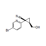 (1S,2R)-1-(5-Bromopyridin-2-yl)-2-(hydroxymethyl)cyclopropanecarbonitrile