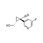 (1S,2R)-1-(5-Fluoropyridin-3-yl)-2-(hydroxymethyl)cyclopropanecarbonitrile