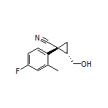 (1R,2S)-1-(4-Fluoro-2-methylphenyl)-2-(hydroxymethyl)cyclopropanecarbonitrile