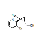 (1R,2S)-1-(3-Bromopyridin-2-yl)-2-(hydroxymethyl)cyclopropanecarbonitrile