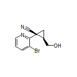 (1S,2R)-1-(3-Bromopyridin-2-yl)-2-(hydroxymethyl)cyclopropanecarbonitrile