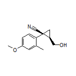 (1S,2R)-2-(Hydroxymethyl)-1-(4-methoxy-2-methylphenyl)cyclopropanecarbonitrile