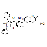 4-[2-Amino-4-methyl-3-(2-methyl-6-quinolyl)benzoyl]-1-methyl-2,5-diphenyl-1H-pyrazol-3(2H)-one Hydrochloride