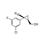 (1S,2R)-1-(3-Chloro-5-fluorophenyl)-2-(hydroxymethyl)cyclopropanecarbonitrile