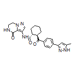 (1R,2R)-2-[4-(5-Methyl-3-pyrazolyl)benzoyl]-N-(4-oxo-4,5,6,7-tetrahydropyrazolo[1,5-a]pyrazin-3-yl)cyclohexanecarboxamide