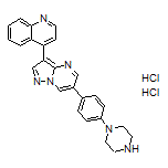 4-[6-[4-(1-Piperazinyl)phenyl]pyrazolo[1,5-a]pyrimidin-3-yl]quinoline Dihydrochloride