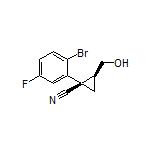 (1R,2S)-1-(2-Bromo-5-fluorophenyl)-2-(hydroxymethyl)cyclopropanecarbonitrile