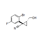 (1S,2R)-1-(2-Bromo-5-fluorophenyl)-2-(hydroxymethyl)cyclopropanecarbonitrile