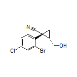 (1R,2S)-1-(2-Bromo-4-chlorophenyl)-2-(hydroxymethyl)cyclopropanecarbonitrile