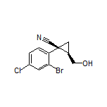 (1S,2R)-1-(2-Bromo-4-chlorophenyl)-2-(hydroxymethyl)cyclopropanecarbonitrile