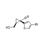 (1R,2S)-1-(4-Bromothiophen-2-yl)-2-(hydroxymethyl)cyclopropanecarbonitrile