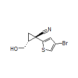 (1S,2R)-1-(4-Bromothiophen-2-yl)-2-(hydroxymethyl)cyclopropanecarbonitrile