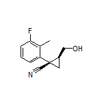 (1R,2S)-1-(3-Fluoro-2-methylphenyl)-2-(hydroxymethyl)cyclopropanecarbonitrile