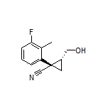 (1S,2R)-1-(3-Fluoro-2-methylphenyl)-2-(hydroxymethyl)cyclopropanecarbonitrile