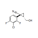 (1R,2S)-1-(3-Chloro-2,4-difluorophenyl)-2-(hydroxymethyl)cyclopropanecarbonitrile