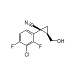 (1S,2R)-1-(3-Chloro-2,4-difluorophenyl)-2-(hydroxymethyl)cyclopropanecarbonitrile