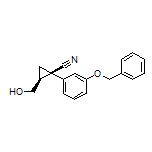 (1R,2S)-1-[3-(Benzyloxy)phenyl]-2-(hydroxymethyl)cyclopropanecarbonitrile