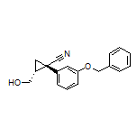 (1S,2R)-1-[3-(Benzyloxy)phenyl]-2-(hydroxymethyl)cyclopropanecarbonitrile