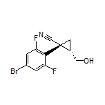 (1R,2S)-1-(4-Bromo-2,6-difluorophenyl)-2-(hydroxymethyl)cyclopropanecarbonitrile