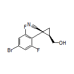 (1S,2R)-1-(4-Bromo-2,6-difluorophenyl)-2-(hydroxymethyl)cyclopropanecarbonitrile