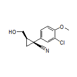 (1S,2R)-1-(3-Chloro-4-methoxyphenyl)-2-(hydroxymethyl)cyclopropanecarbonitrile