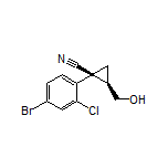 (1S,2R)-1-(4-Bromo-2-chlorophenyl)-2-(hydroxymethyl)cyclopropanecarbonitrile