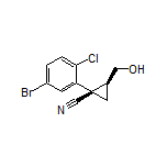 (1R,2S)-1-(5-Bromo-2-chlorophenyl)-2-(hydroxymethyl)cyclopropanecarbonitrile