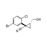 (1S,2R)-1-(5-Bromo-2-chlorophenyl)-2-(hydroxymethyl)cyclopropanecarbonitrile