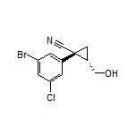 (1R,2S)-1-(3-Bromo-5-chlorophenyl)-2-(hydroxymethyl)cyclopropanecarbonitrile