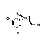 (1S,2R)-1-(3-Bromo-5-chlorophenyl)-2-(hydroxymethyl)cyclopropanecarbonitrile