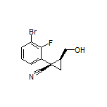 (1R,2S)-1-(3-Bromo-2-fluorophenyl)-2-(hydroxymethyl)cyclopropanecarbonitrile