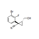 (1S,2R)-1-(3-Bromo-2-fluorophenyl)-2-(hydroxymethyl)cyclopropanecarbonitrile