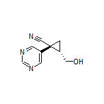 (1R,2S)-2-(Hydroxymethyl)-1-(pyrimidin-5-yl)cyclopropanecarbonitrile