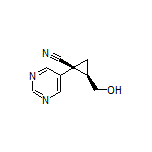 (1S,2R)-2-(Hydroxymethyl)-1-(pyrimidin-5-yl)cyclopropanecarbonitrile