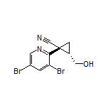 (1R,2S)-1-(3,5-Dibromopyridin-2-yl)-2-(hydroxymethyl)cyclopropanecarbonitrile