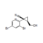 (1S,2R)-1-(3,5-Dibromopyridin-2-yl)-2-(hydroxymethyl)cyclopropanecarbonitrile