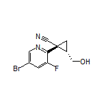 (1R,2S)-1-(5-Bromo-3-fluoropyridin-2-yl)-2-(hydroxymethyl)cyclopropanecarbonitrile